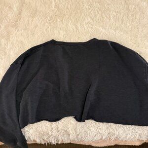 Dark Gray Cropped Crewneck